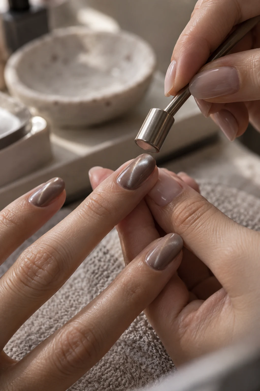 NAIL STUDY 01 / 丁寧な施術の様子